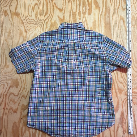 Men’s Ralph Lauren blue plaid short sleeve button up size XL - Picture 3 of 3